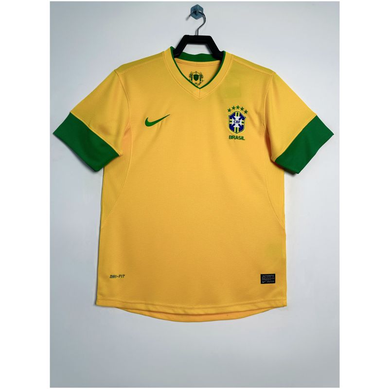 Mens Brazil Retro Home Jersey 2012/13