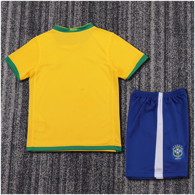Kids Retro Brazil Home Jersey 2006