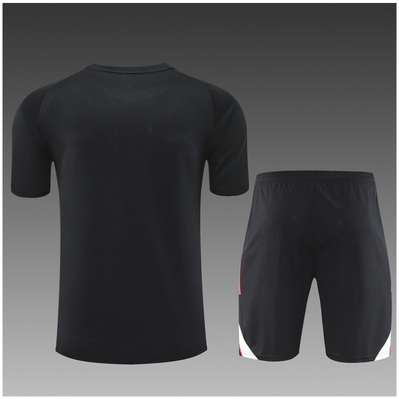 Kids Liverpool Short Training Suit Black 2025/26-cheap jerseys