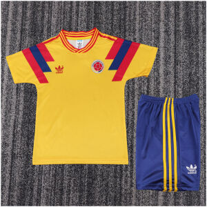 Kids Retro Colombia Home Jersey 1990