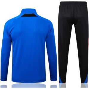 Männer Manchester United Trainingsanzug Jacke + Hose Blau 2025/26-günstige Trikots