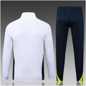 Kinder Real Madrid Jacke + Hose Trainingsanzug Weiß 2025/26-günstige Trikots
