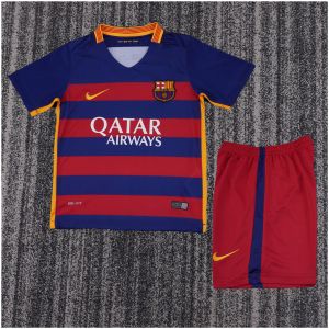 Kinder Retro Barcelona Heimtrikot 2015/16-günstige Trikots
