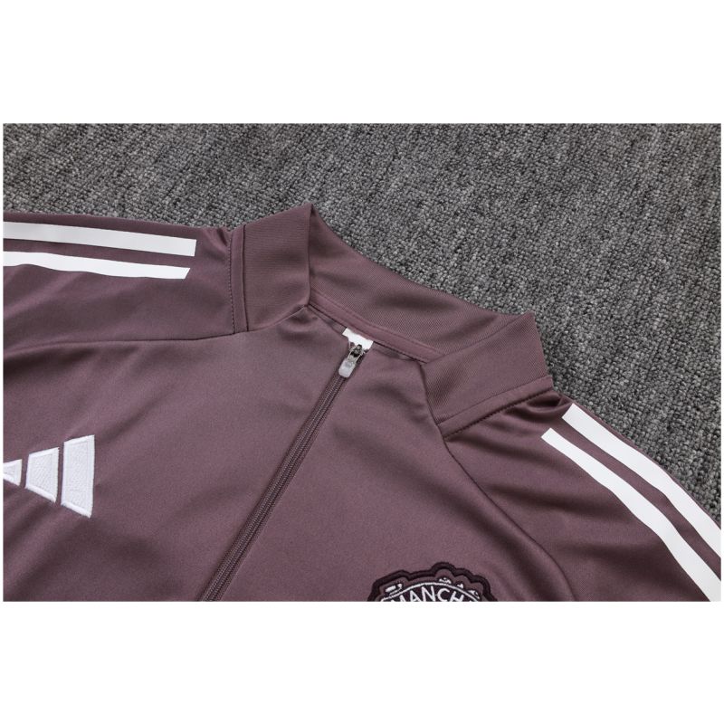 Mens Manchester United Training Suit Purlish Grey 2025/26-cheap jerseys
