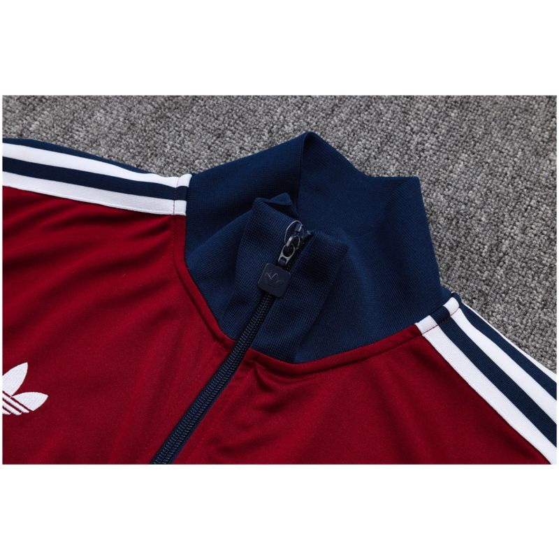 Mens Arsenal Jacket + Pants Training Suit Burgundy 2025/26