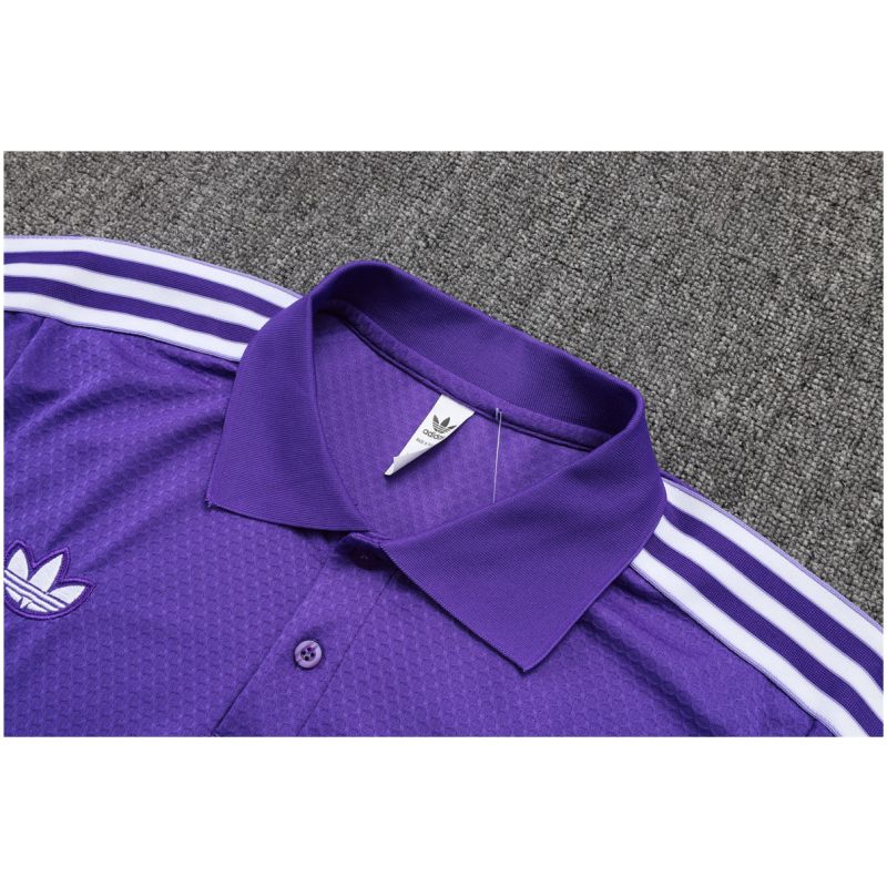 Mens Real Madrid Polo Shirt Purple 2025/26
