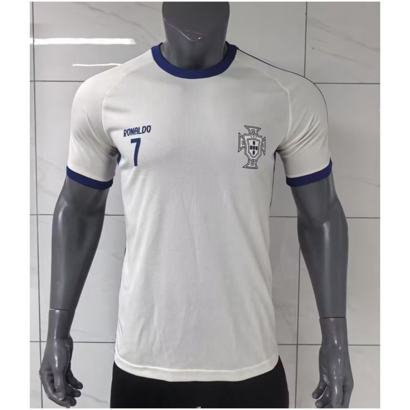 Mens Portugal Ronaldo White T-Shirt 2025