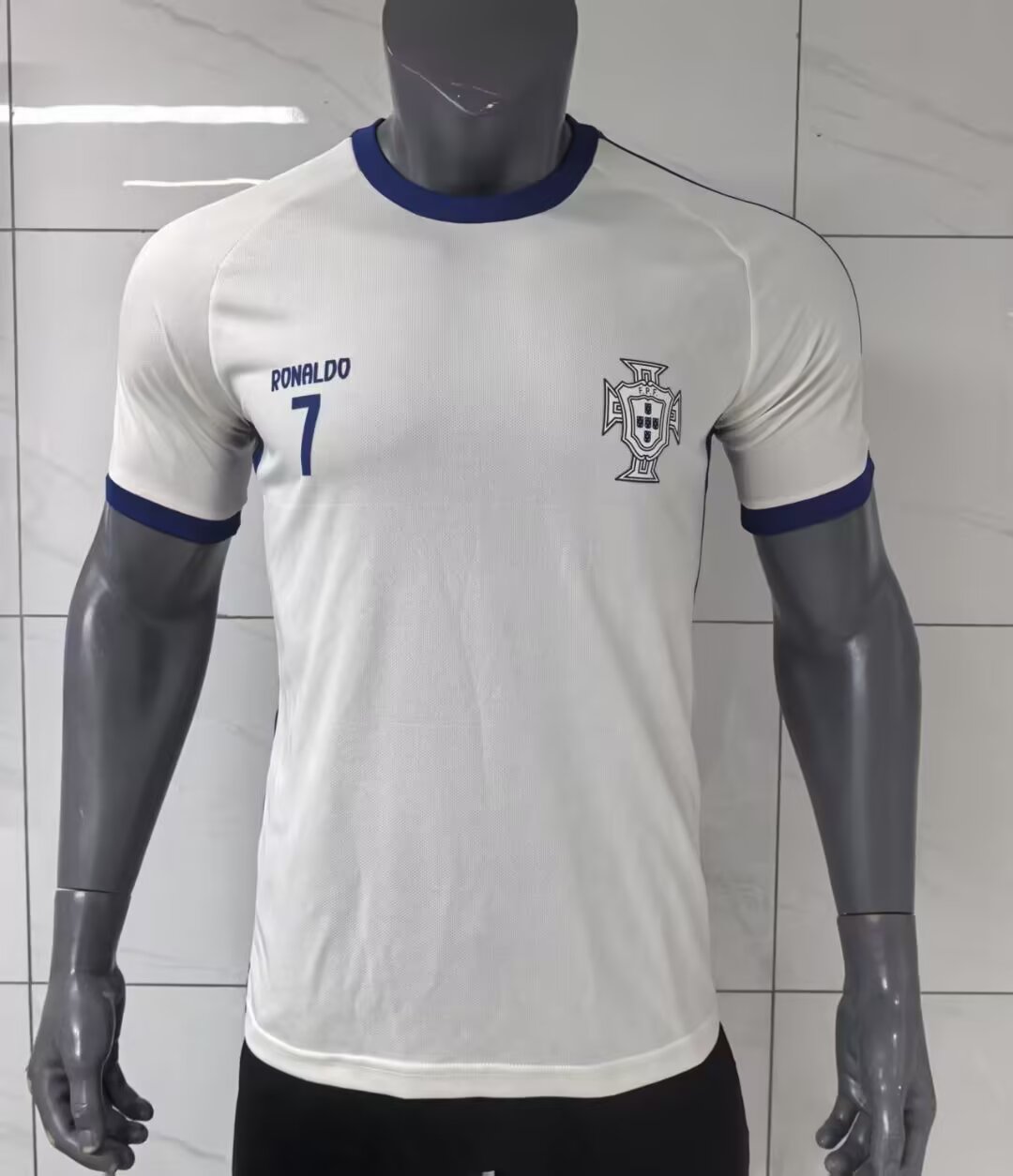 Mens Portugal Ronaldo White T-Shirt 2025
