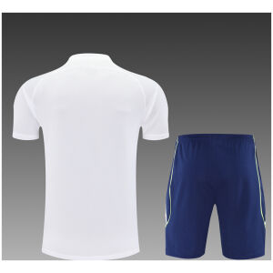 Kids Real Madrid Short Training Suit White 2025/26