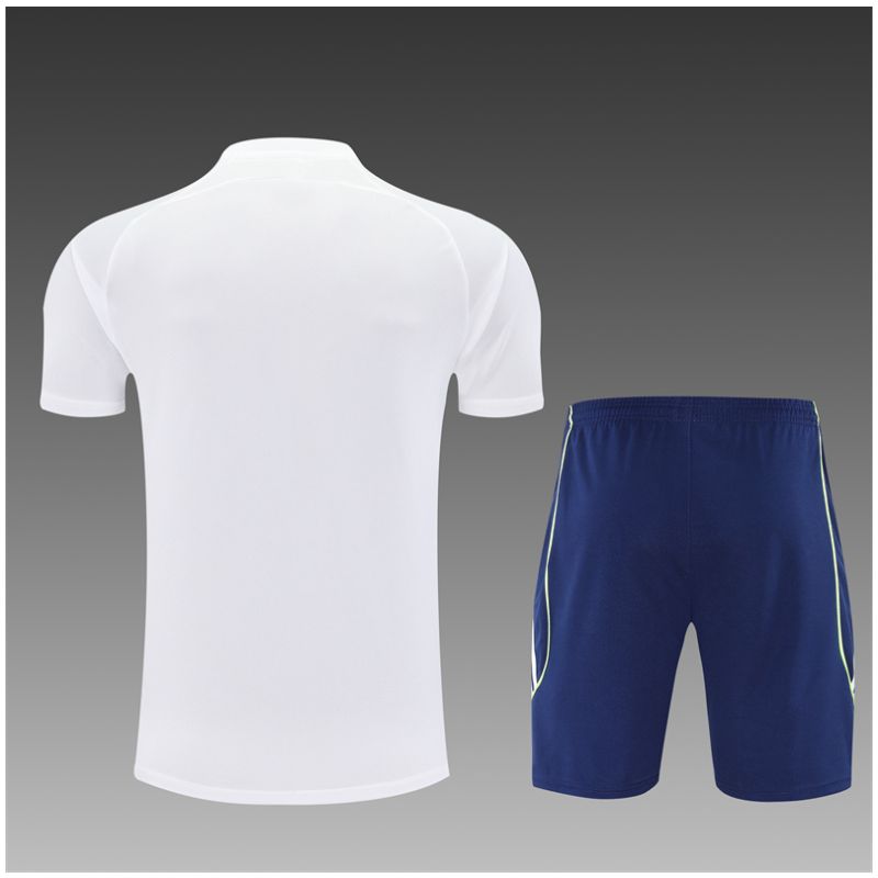 Kids Real Madrid Short Training Suit White 2025/26