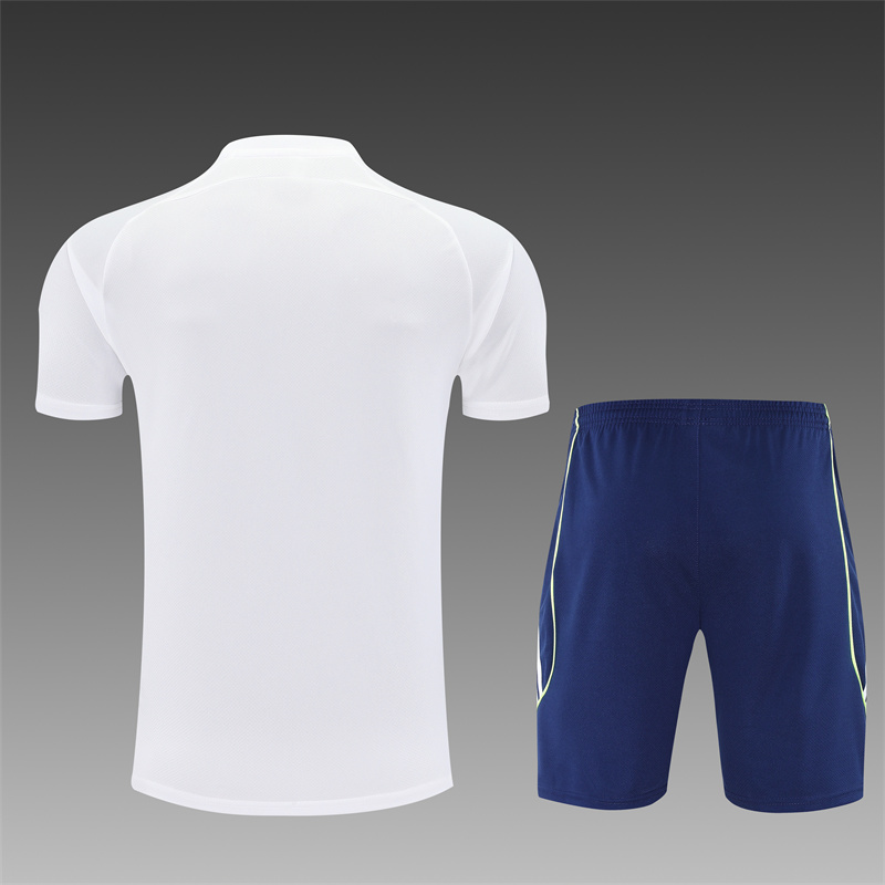 Kids Real Madrid Short Training Suit White 2025/26