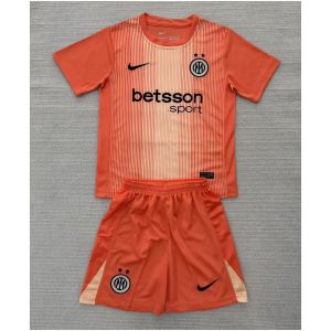 Kinder Inter Mailand Torwart Orange Trikot 2025/26-günstige Trikots