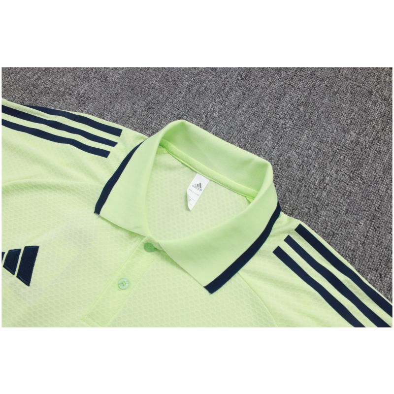 Mens Real Madrid Polo Shirt Light Green 2025/26