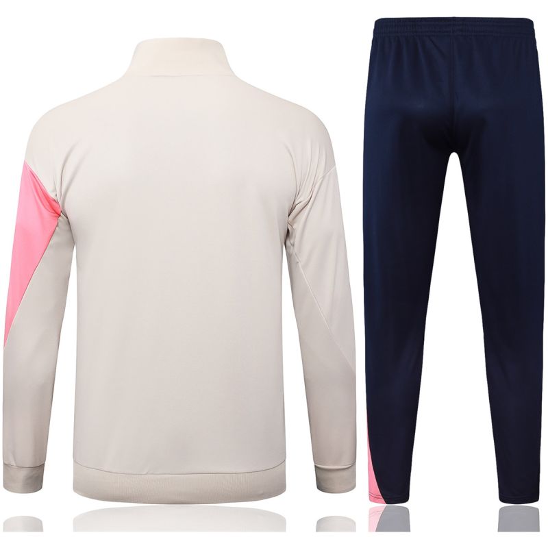Mens Barcelona Jacket + Pants Training Suit Cream 2025/26