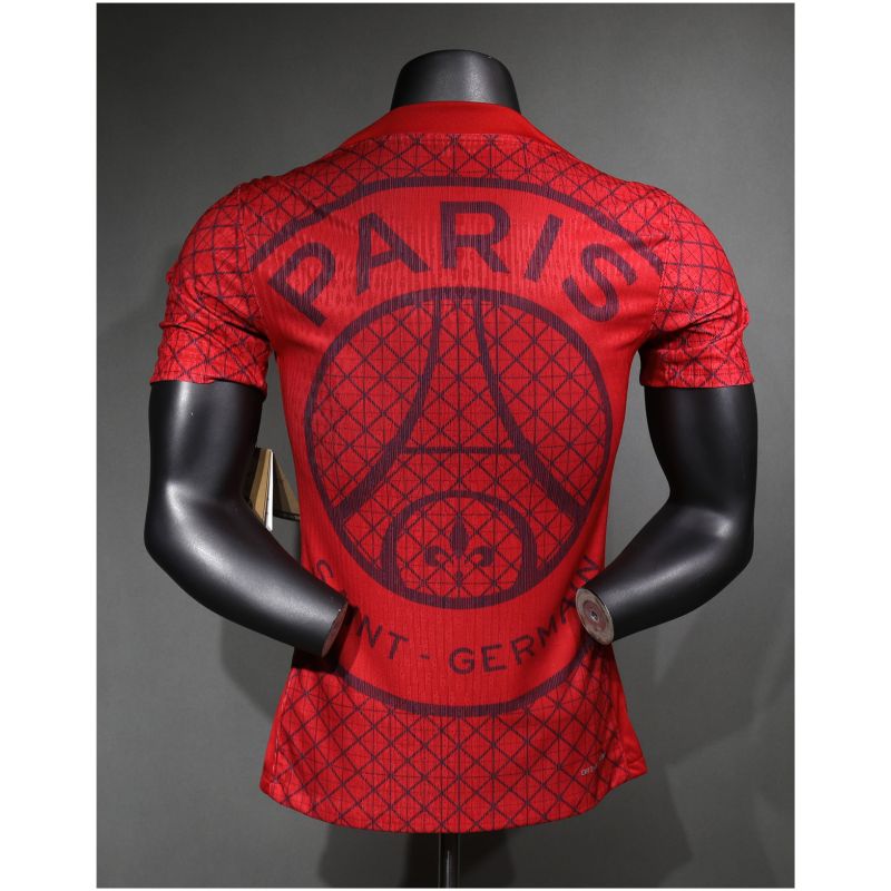 Mens PSG Pre-Match Short Training Authentic Red Jersey 2025/26 – Match