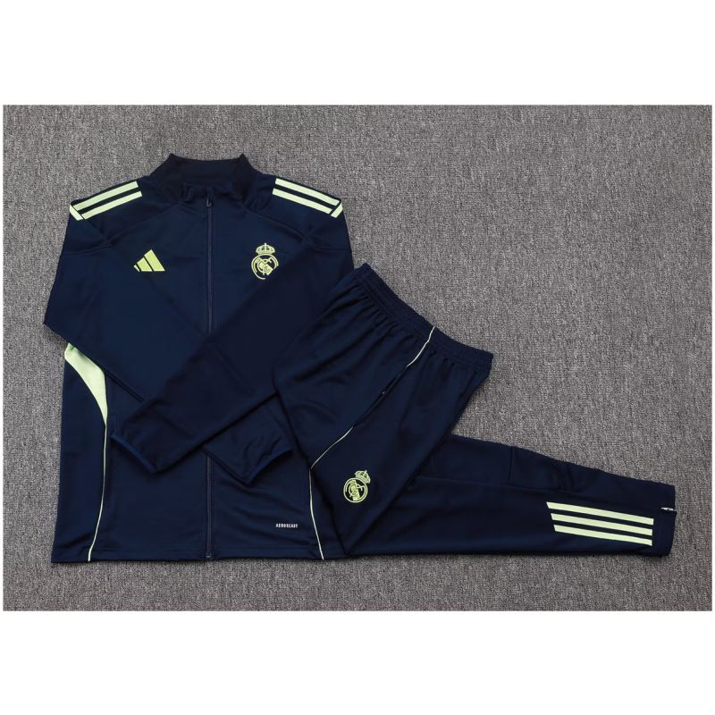 Kids Real Madrid Jacket + Pants Training Suit Royal 2025/26