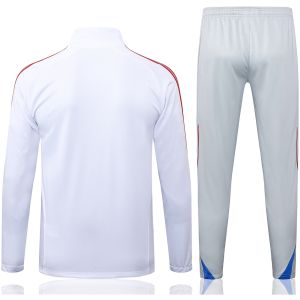 Männer Bayern München Trainingsanzug Jacke + Hose Weiß 2025/26-günstige Trikots