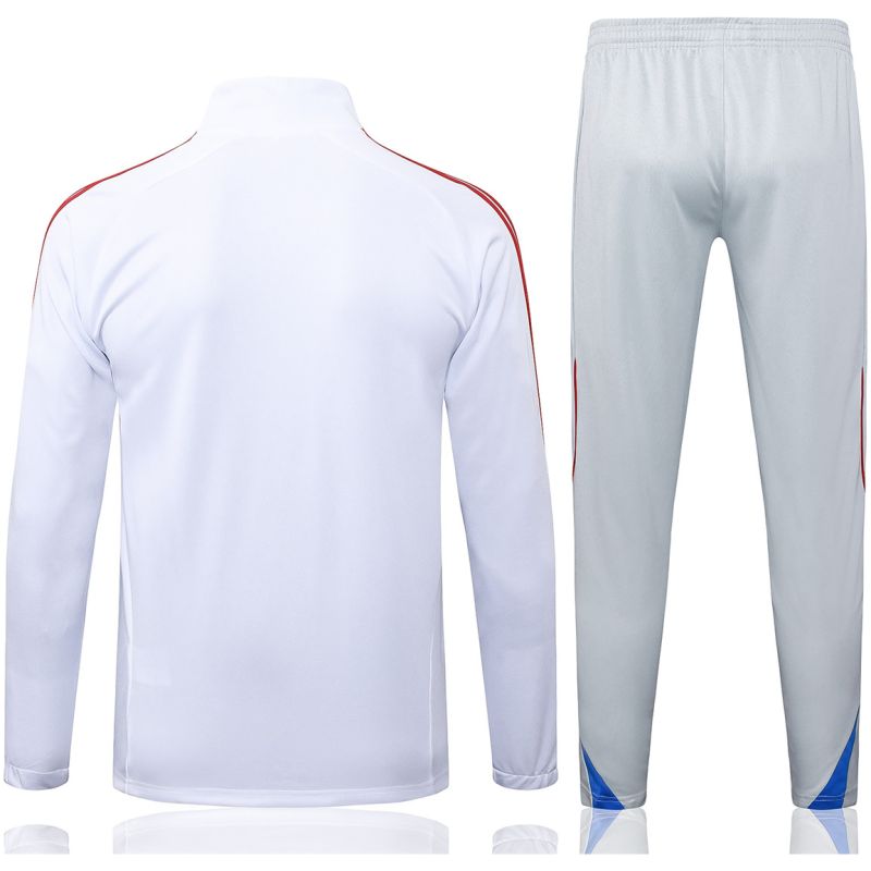 Männer Bayern München Trainingsanzug Jacke + Hose Weiß 2025/26-günstige Trikots