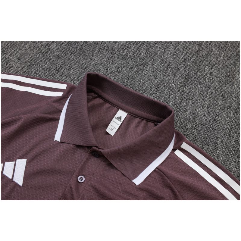 Mens Manchester United Polo Shirt Purplish Grey 2025/26