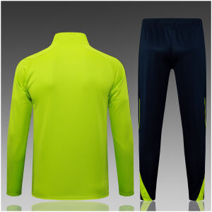 Kids Real Madrid Jacket + Pants Training Suit Green 2025/26