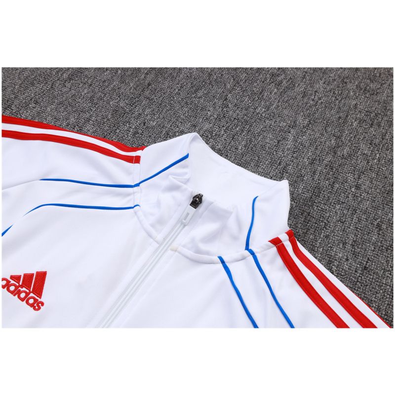 Männer Bayern München Trainingsanzug Jacke + Hose Weiß 2025/26-günstige Trikots