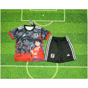 Kids Japan Special Edition King of Pirates Luffy Black Jersey 2025/26