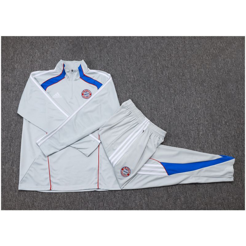 Kids Bayern Munich Training Suit Light Grey 2025/26