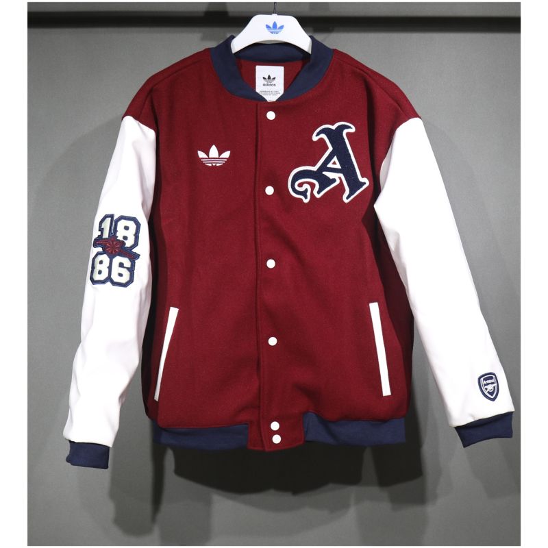 Mens Arsenal adidas Originals Varsity Jacket Red 2025