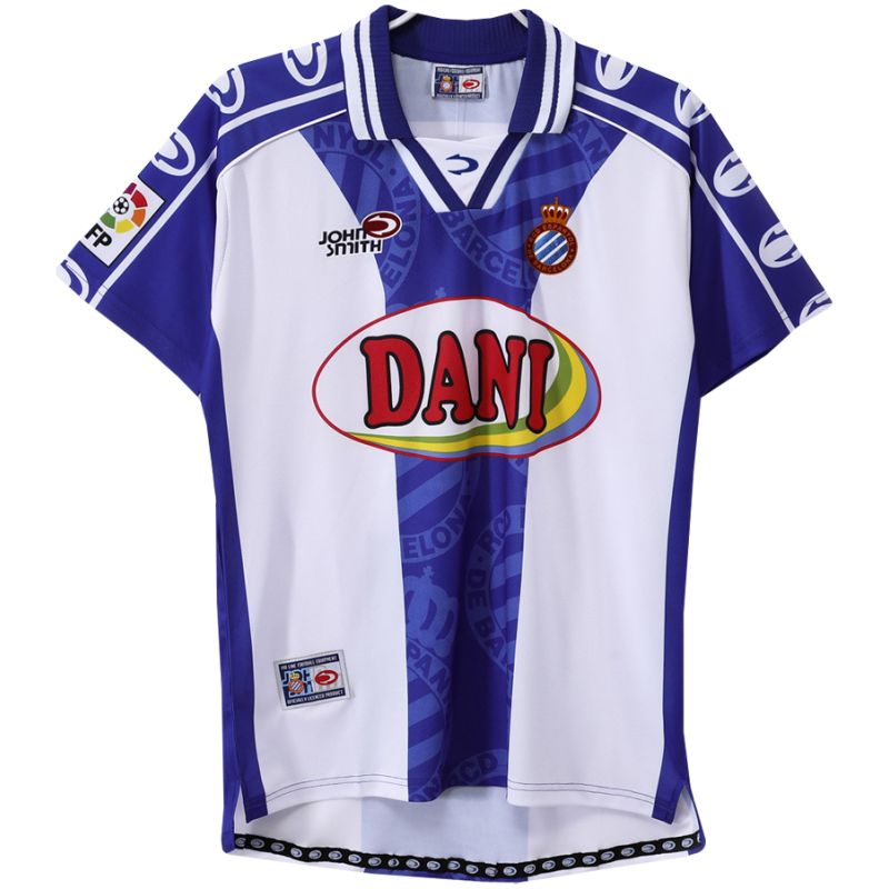 Mens RCD Espanyol Retro Home Jersey 1999/2000