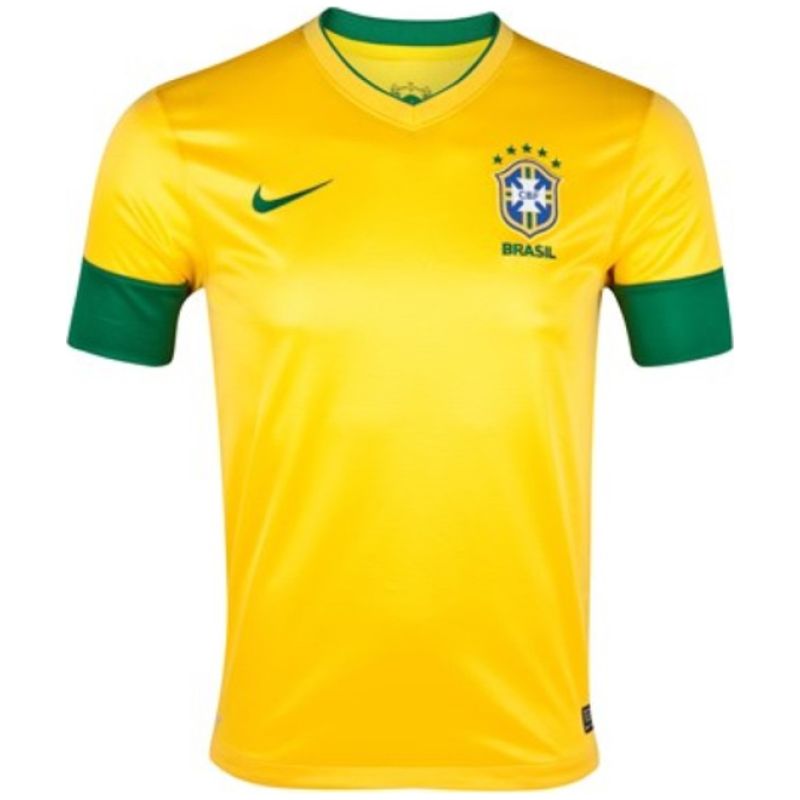 Mens Brazil Retro Home Jersey 2012/13
