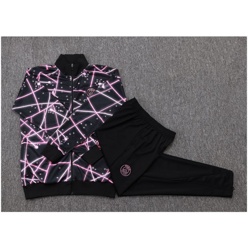 Kinder PSG x Jordan Trainingsanzug Jacke + Hose Schwarz 2025/26-günstige Trikots