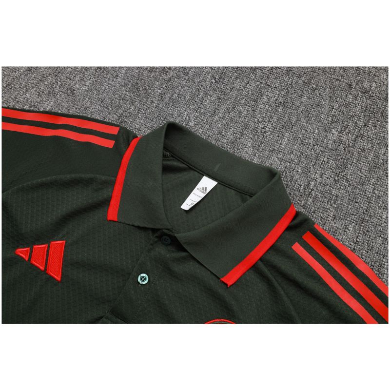 Mens Bayern Munich Polo Shirt Dark Green 2025/26