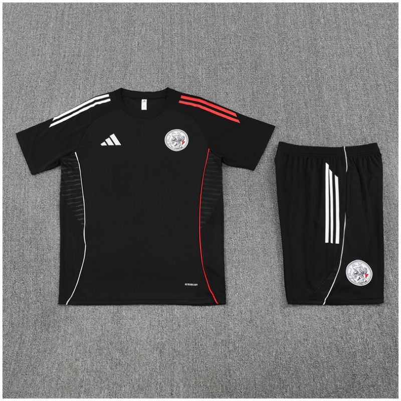 Kids Ajax Short Training Suit Black 2025/26