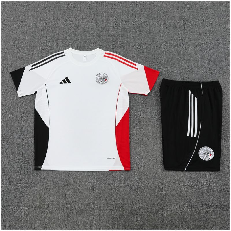 Kids Ajax Short Training Suit White 2025/26