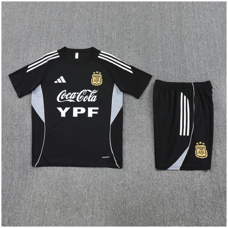 Kids Argentina Short Training Suit Black 2025