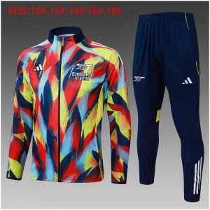 Kinder Arsenal Trainingsanzug Jacke + Hose Farbige 2025/26-günstige Trikots