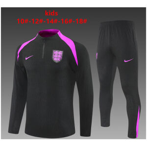 Kids England Training Suit Black 2025