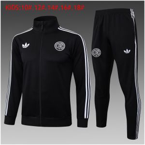 Kinder Deutschland Jacke + Hose Trainingsanzug 125 Jahre Schwarz 2025-günstige Trikots