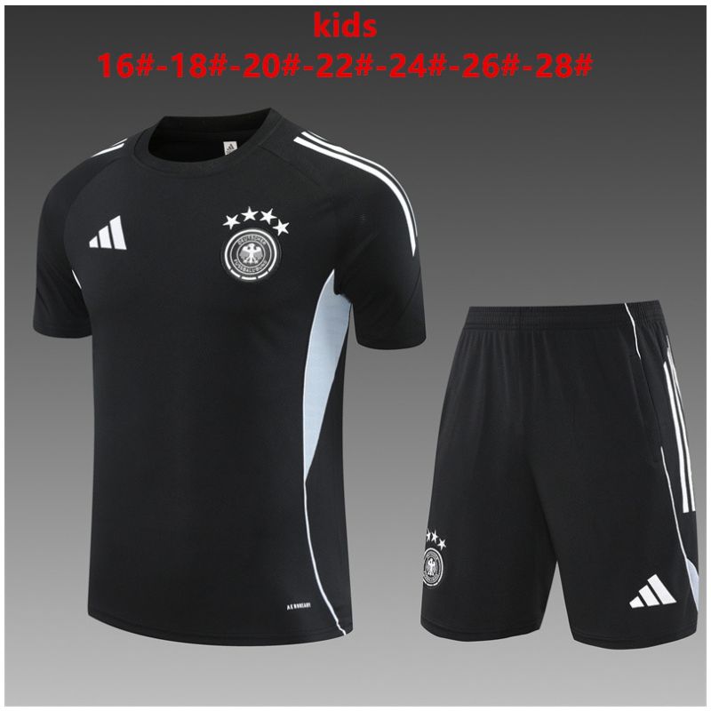 Kids Germany Short Training Suit Black 2025-cheap jerseys