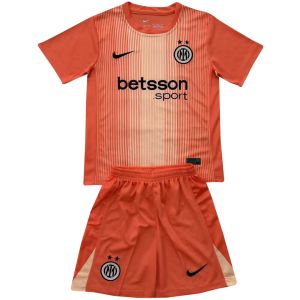 Kinder Inter Mailand Torwart Orange Trikot 2025/26-günstige Trikots