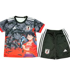 Kids Japan Special Edition King of Pirates Luffy Black Jersey 2025/26