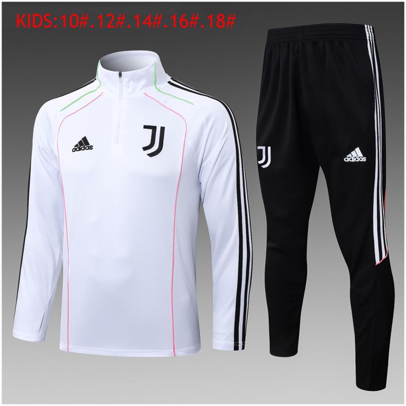 Kinder Juventus Trainingsanzug Weiß 2025/26-günstige Trikots
