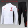 Kids Liverpool Jacket + Pants Training Suit White 2025/26