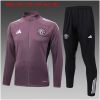 Kids Manchester United Jacket + Pants Training Suit Purlish Grey 2025/26