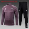 Kids Manchester United Training Suit Purlish Grey 2025/26-cheap jerseys