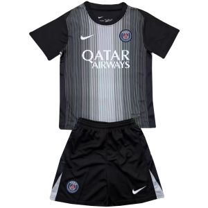 Kinder PSG Torwart schwarzes Trikot 2025/26-günstige Trikots