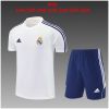 Kids Real Madrid Short Training Suit White 2025/26