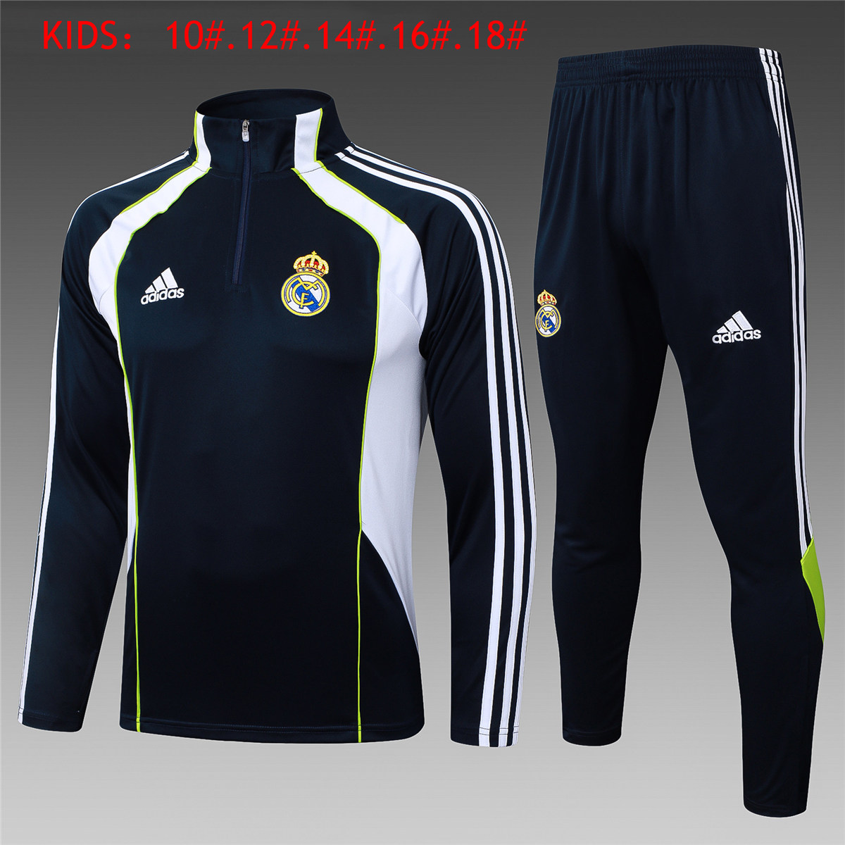 Kids Real Madrid Training Suit Royal – White 2025/26