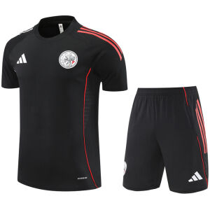 Mens Ajax Short Training Suit Black 2025/26