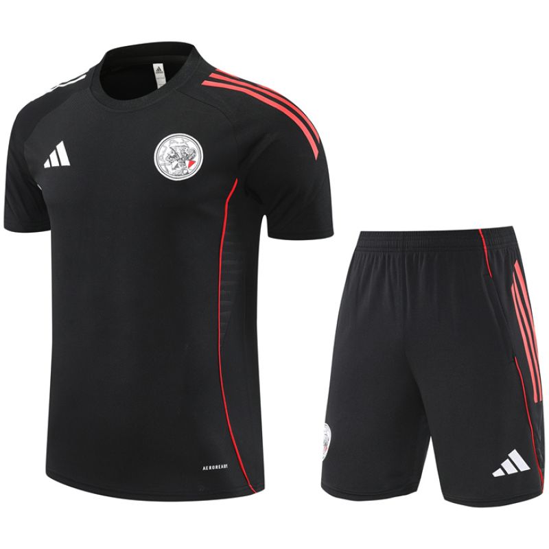 Mens Ajax Short Training Suit Black 2025/26